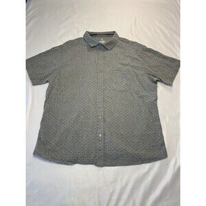 Kuhl Provok Geometric AOP Dashes Short Sleeve Shirt Button Up Hiking Mens XL